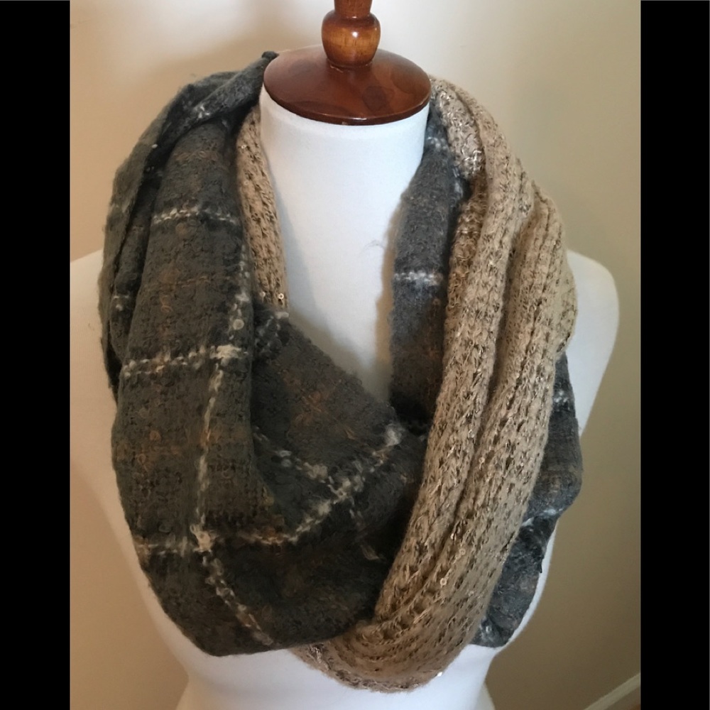 Anthropologie mixed media scarf